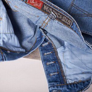 1990s Yaga Skateboarding Baggy Blue Jean Shorts